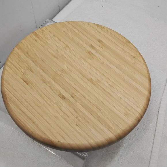 Round Woden dividd Srving Tray Bamboo - Picture 2 of 2